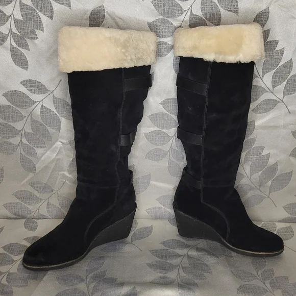 Cole Haan Suede lined boots - Picture 4 of 10